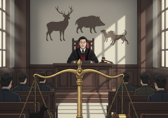 진돗개로 160마리 야생동물 학대한 30대 남성… 법원 “생명존중 결여된 잔혹한 범행”