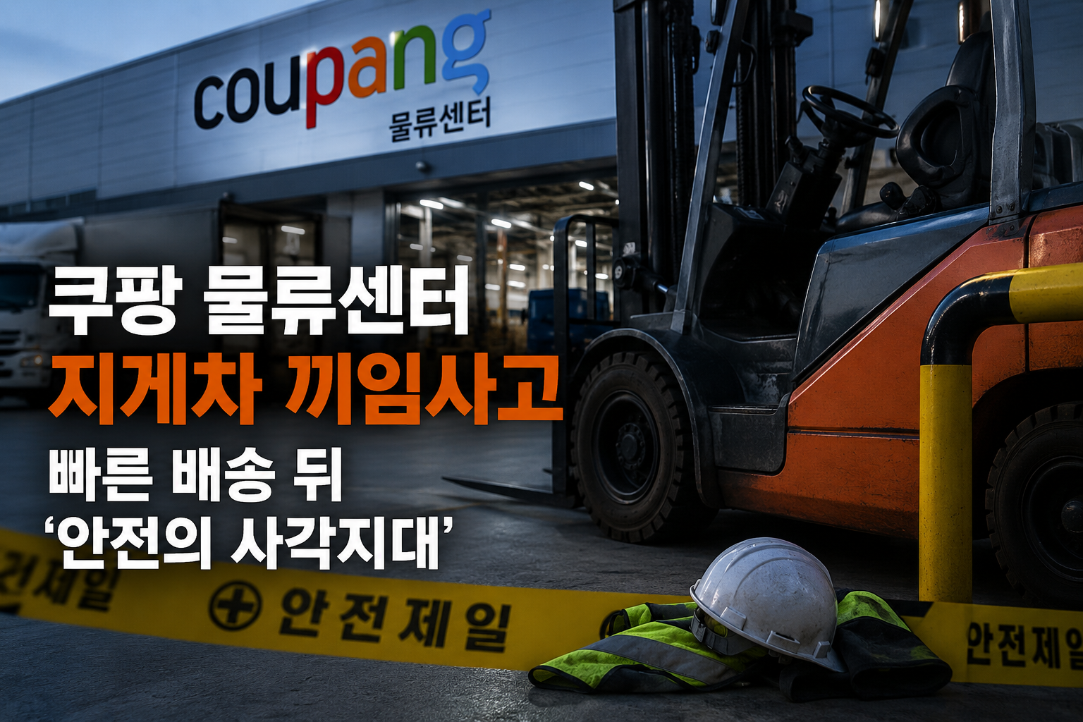 쿠팡 물류센터 지게차 사고…빠른 배송 뒤 ‘안전의 사각지대’